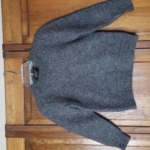 Baby Alpaca Crewneck Wool Sweater,  Sz S